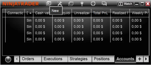 NinjaTrader Control Center