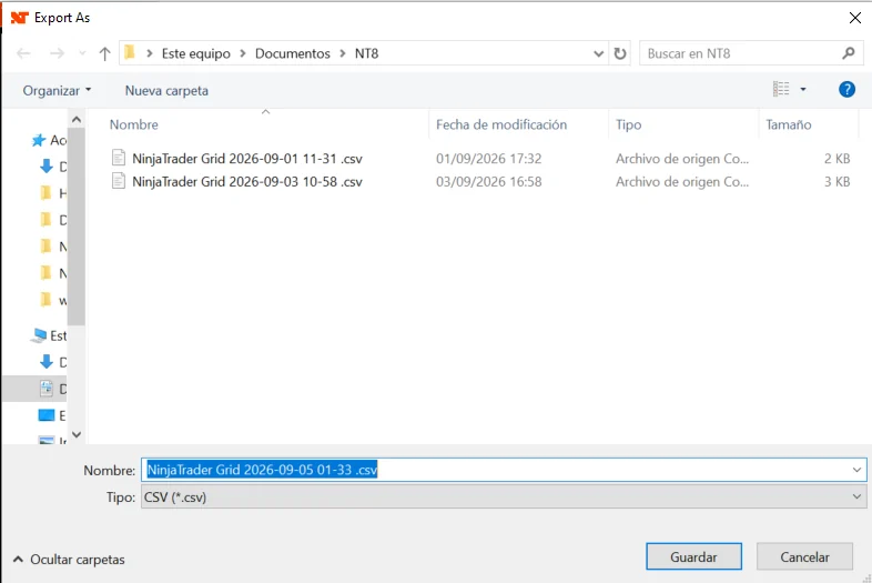Save CSV