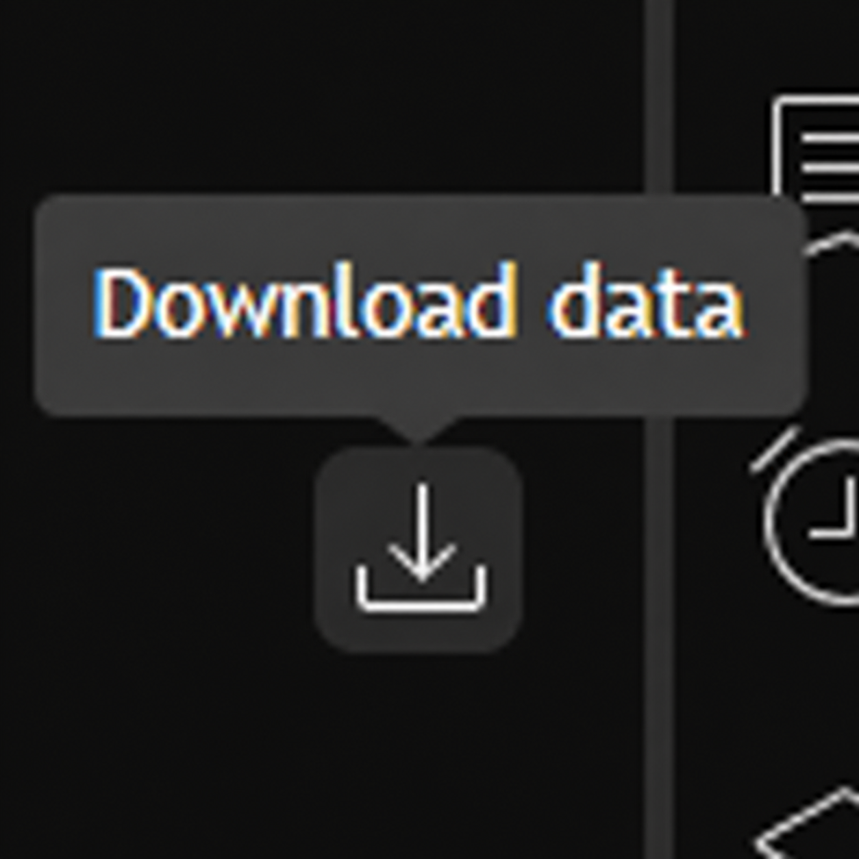 Download data tooltip